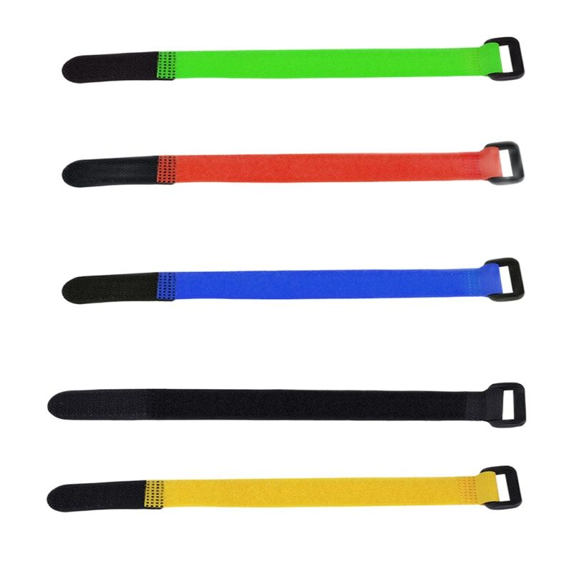 Drone Remote Controller Lanyard - สายรัดแบตเตอรี่20*300มม. สายรัดไนลอนแบบนำกลับมาใช้ใหม่ได้คุณภาพสูงสำหรับเฮลิคอปเตอร์โดรนอาร์ซีคอปเตอร์สี่ใบพัด10ชิ้น