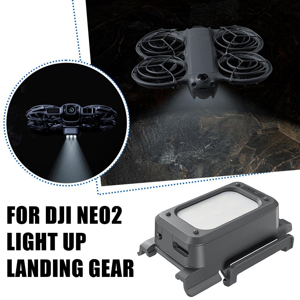 Drone Power Bank - ขาตั้งโดรนแบบมีไฟสำหรับ DJI Neo 2 อุปกรณ์เสริมไฟ LED