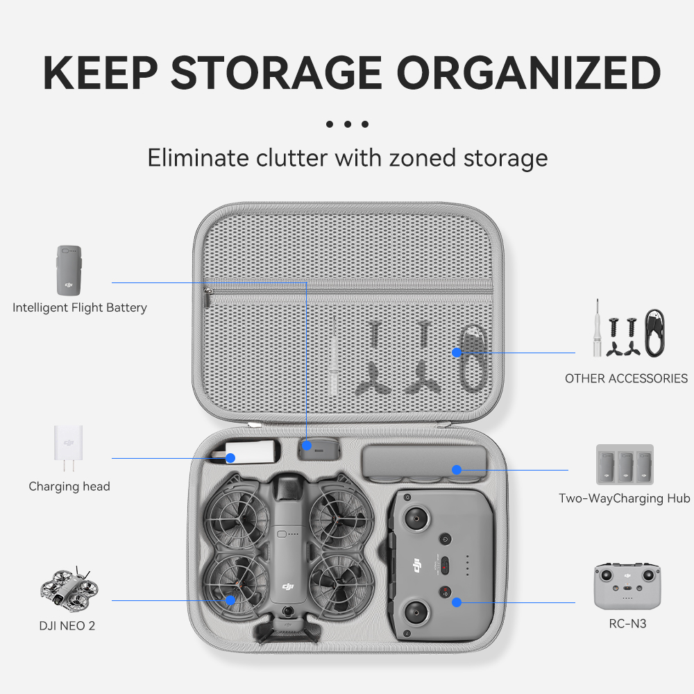 กระเป๋าจัดระเบียบอุปกรณ์เดินทา - Drone Hard Shell Case บทวิจารณ์และราคา