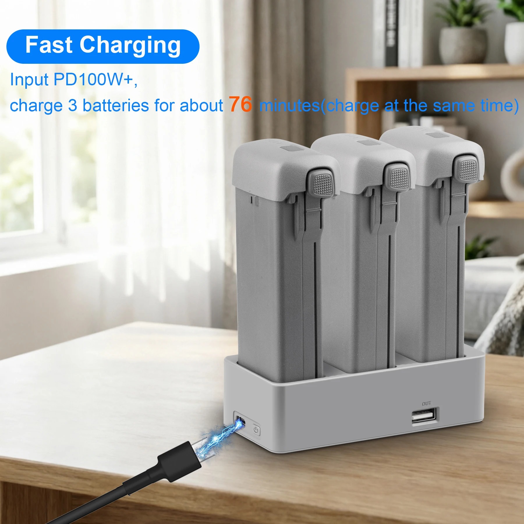 ฮับชาร์จแบตเตอรี่โดรน DJI AVAT - Drone Power Bank บทวิจารณ์และราคา