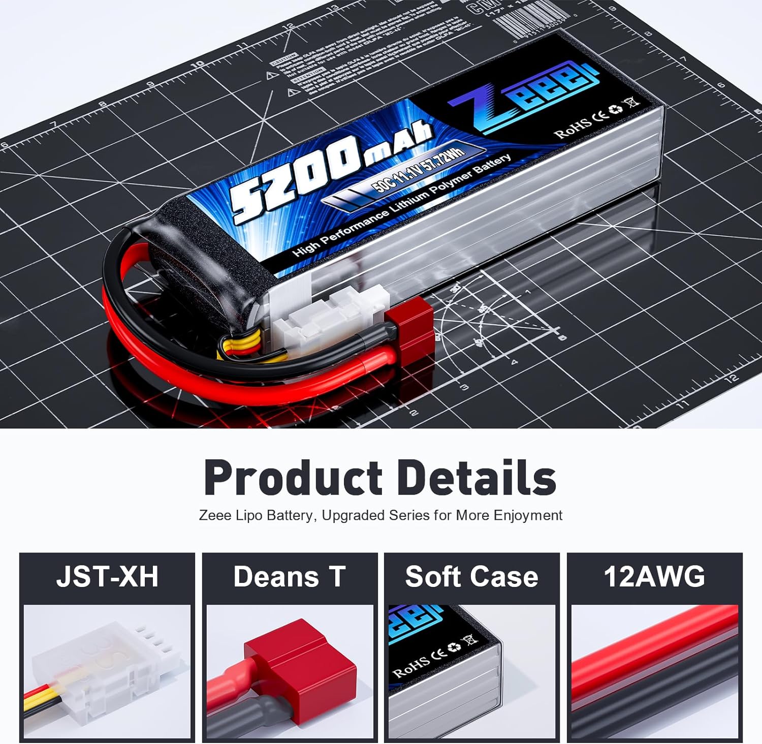 1/2 หน่วย Zeee 11.1V 50C 5200m - Drone Controller Hood บทวิจารณ์และราคา